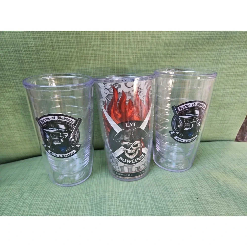 3 Krewe Of Bowlegs Billy Bowlegs Cups Vintage Tervis Various Years Destin‎ FWB